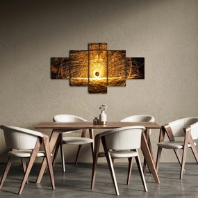 Obraz świetlistego dysku (125x70 cm)