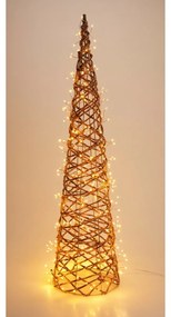 Zewnętrzna dekoracja świąteczna Świecący stożek, 80 x 20 cm, 300 diod LED, ciepła biała, 80 cm