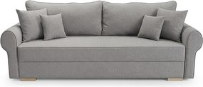 Sofa z Funkcją Spania RELON Szara Nowoczesna
