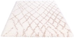 Dywan poliestrowy Dream Kratka Beżowa 200 cm x 300 cm
