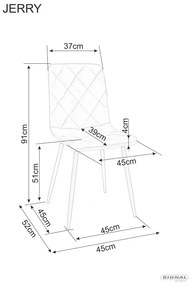 Oliwkowe welurowe krzesło do jadalni JEROME
