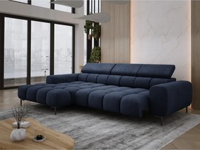 Narożnik PLAZA S Lewostronny z elektryczną regulacją siedziska w tkaninie CLOUD 79 WERSAL