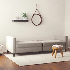 Beżowa aksamitna sofa 203 cm Hartford – Støraa