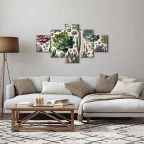 Obraz - Sukulenty (125x70 cm)