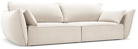 Beżowa aksamitna sofa 208 cm Vanda – Mazzini Sofas