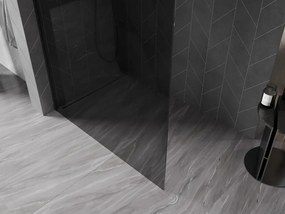 Mexen Kioto-X ścianka prysznicowa Walk-in 60 x 200 cm, grafit 10 mm, czarna - 800-060-101-70-40-X