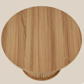 Stolik kawowy ryflowany SCAVA, Ø 70 x 40 cm