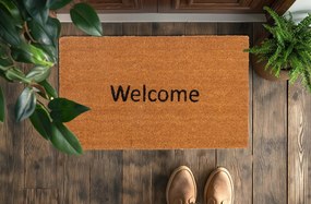 Wycieraczka kokos 45x75 cm Welcome naturalna antypoślizgowa do domu sklepu