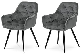 Zestaw krzeseł do jadalni DCH-421 GREY4, 2 szt.