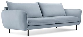 Jasnoniebieska aksamitna sofa 200 cm Vienna – Cosmopolitan Design