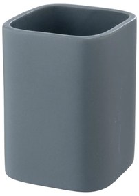 Niebieski ceramiczny kubek na szczoteczki do zębów Hexa – Wenko