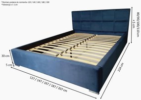 Łóżko sypialniane FOX SLIM - 200x200