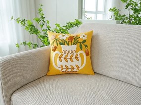 Poszewka na poduszkę VAZONIE 45x45 cm, żółty