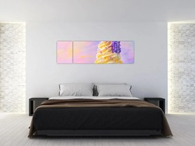 Obraz - Lody z lawendą (170x50 cm)