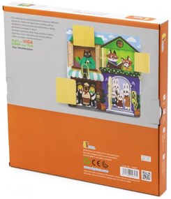 Viga drewniana tablica manipulacyjna otwieranie zamków i zatrzasków domek montessori