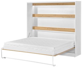 Tapczan rozkładany poziomy dąb + czarny uchwyt 160x200 S0-N70