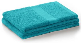 Niebieski/turkusowy ręcznik z mieszanki bambusa frotte 50x100 cm Bamby – Restilo