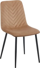 Krzesło do jadalni z przeszyciami w jodełkę K5-FX, tkanina velvet