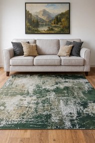 Prostokątny szary dywan w industrialnym stylu D5-A49