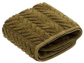 Zielony bawełniany ręcznik frotte 30x50 cm Rune – Kave Home