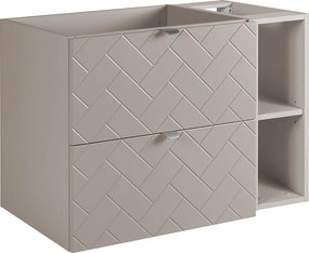 Meble łazienkowe, Kaszmir, 80 x 57 x 46 cm, uchwyty srebrne