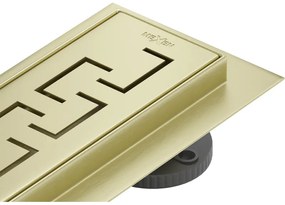 Mexen Flat M15 odpływ liniowy 60 cm, złoty szczotkowany - 1A24060-15