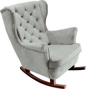 Fotel Relax z Tapicerowanym Siedzeniem i Podłokietnikami, Fotel TV 102x81x95cm Popiel_29855