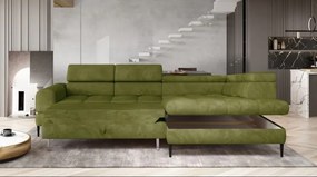 Narożnik VOSS L układ L Prawostronny z funkcją spania i pojemnikiem WERSAL