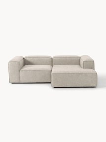 Narożna sofa modułowa z mieszanki lnu Lennon