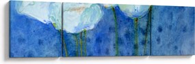 Obraz - Białe tulipany (170x50 cm)