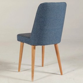 Krzesło do jadalni Vina Dark Blue and Atlantic Pine
