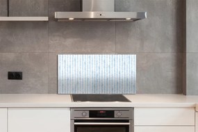 Szkło do Kuchni na Ścianę Niebieska Jodełka