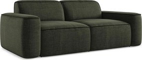 3-osobowa kanapa modułowa - z tkaniny strukturalnej - oliwkowy - OMAO