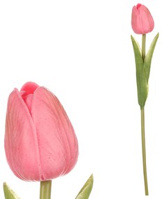 Sztuczna piankowa tulipan mini RÓŻOWA, 5 x 5 x 34cm