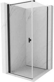 Mexen Mist-B kabina prysznicowa uchylna 95 x 95 cm, transparent, czarna - 8A2T-095-095-70-00