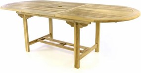 Stół owalny ogrodowy DIVERO - wysuwany - 170/230 cm