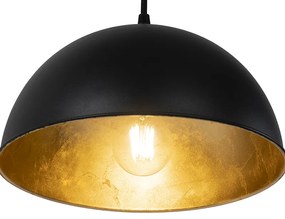 Inteligentna lampa wisząca czarna ze złotym 3-punktowym oświetleniem z WiFi A60 - MagnaxPrzemysłowy Oswietlenie wewnetrzne