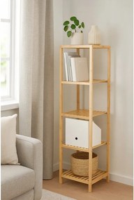 Bambusowy regał łazienkowy w naturalnym kolorze 37x140 cm Skaren – Bonami Essentials