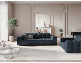 Niebieska sofa 204 cm Chicago – Cosmopolitan Design