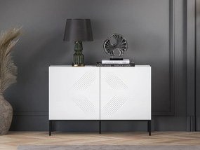 Komoda KLARA 110 2D biały mat z podstawą ML MEBLE