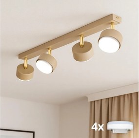 Brilagi - Oprawa punktowa LED MONO 4xGX53/12W/230V beżowa