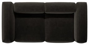 Czarna sofa 224 cm Bergano – Cosmopolitan Design
