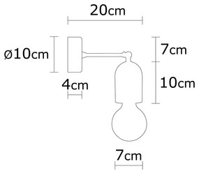 Kinkiet w naturalnym kolorze Datca – Opviq lights