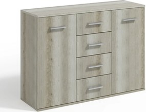 Komoda GIACOMO II 112 cm do Salonu Sypialni Odcienie szarości