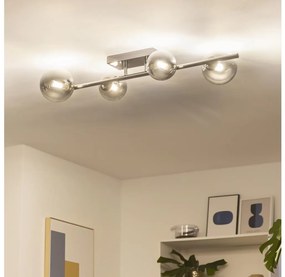 Brilagi - LED Przysufitowy żyrandol MILLA 4xG9/3W/230V czarny chrom/szkło dymne