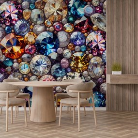 Fototapeta - Kolorowe diamenty (196x136 cm)