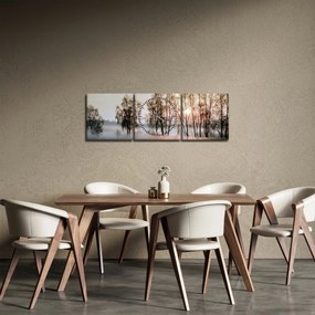 Obraz - Poranna suchość (z zegarem) (90x30 cm)