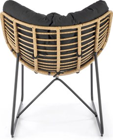 Rattanowy fotel Whisper z poduchą