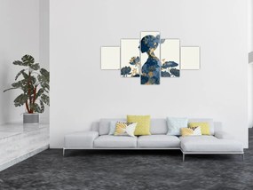 Obraz - Marmurowy profil kobiety (125x70 cm)
