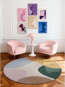 Wełniany okrągły dywan tkany ręcznie ø 160 cm Hackney Clarissa – Ted Baker